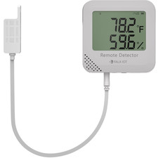 Wifi Temperature  Humidity Monitor with External Flat Temp  Humidity Sensor Pr