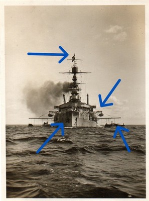 Photo Reichsmarine frontal view liner cruiser Baltic Sea 1931