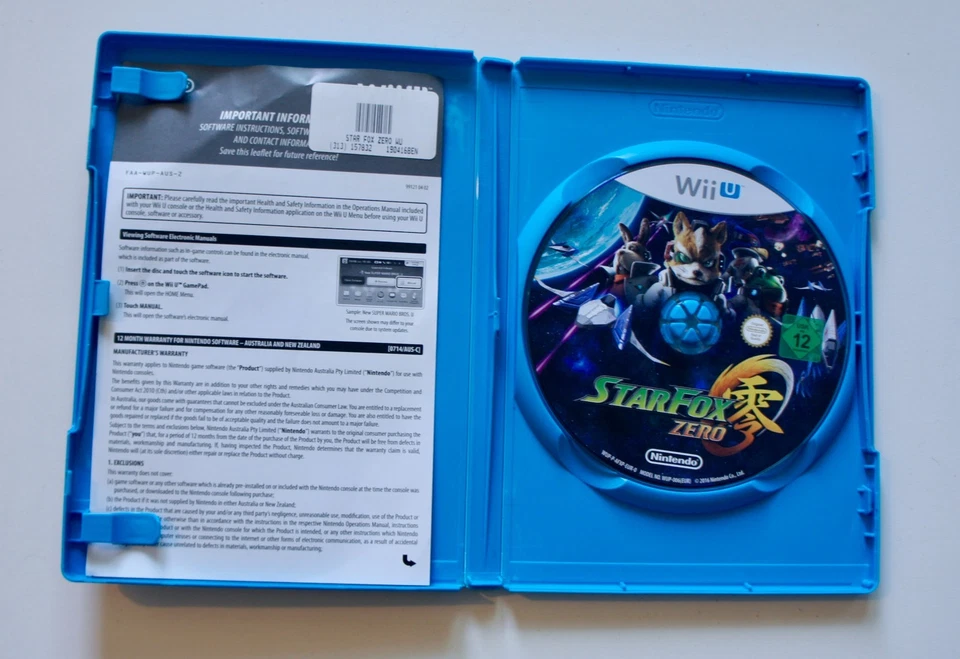 Star Fox Zero Inc Artwork Nintendo Wii U Like New Mint Disc AU - Image 3 of 3