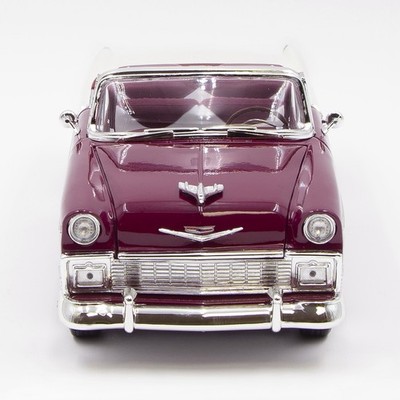 1956 Chevrolet Bel Air Convertible 1:18 Scale Diecast Car, Purple