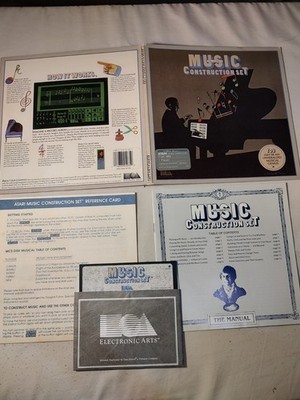 Vintage Atari 400/800 XL XE Music Construction Set Electronic Arts