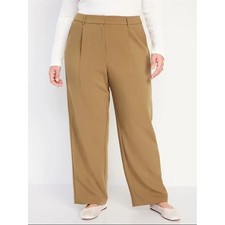 Old Navy Womens Taylor Wide Leg Trousers Pants Large NEW Extra High Rise Career