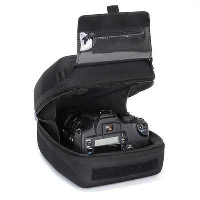 Quick Access DSLR Hard Shell Camera Case w/ Accessory Storage & Padded Interior