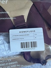 NWT HONEYLOVE Crossover Wireless Bra Size Medium 36 B/C Fig 69