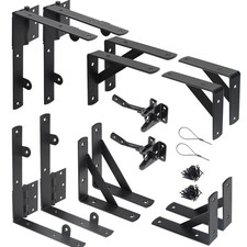 2 Sets Anti Sag Gate Kit Heavy Duty No Sag Kit Gate Corner Brace Bracket for ...