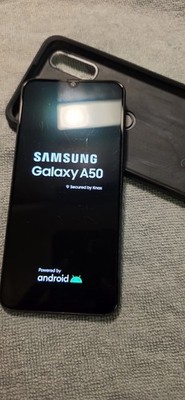 Samsung Galaxy A50 64GB Black Android Smartphone 4GB RAM Bar Style W/ OTTERBOX