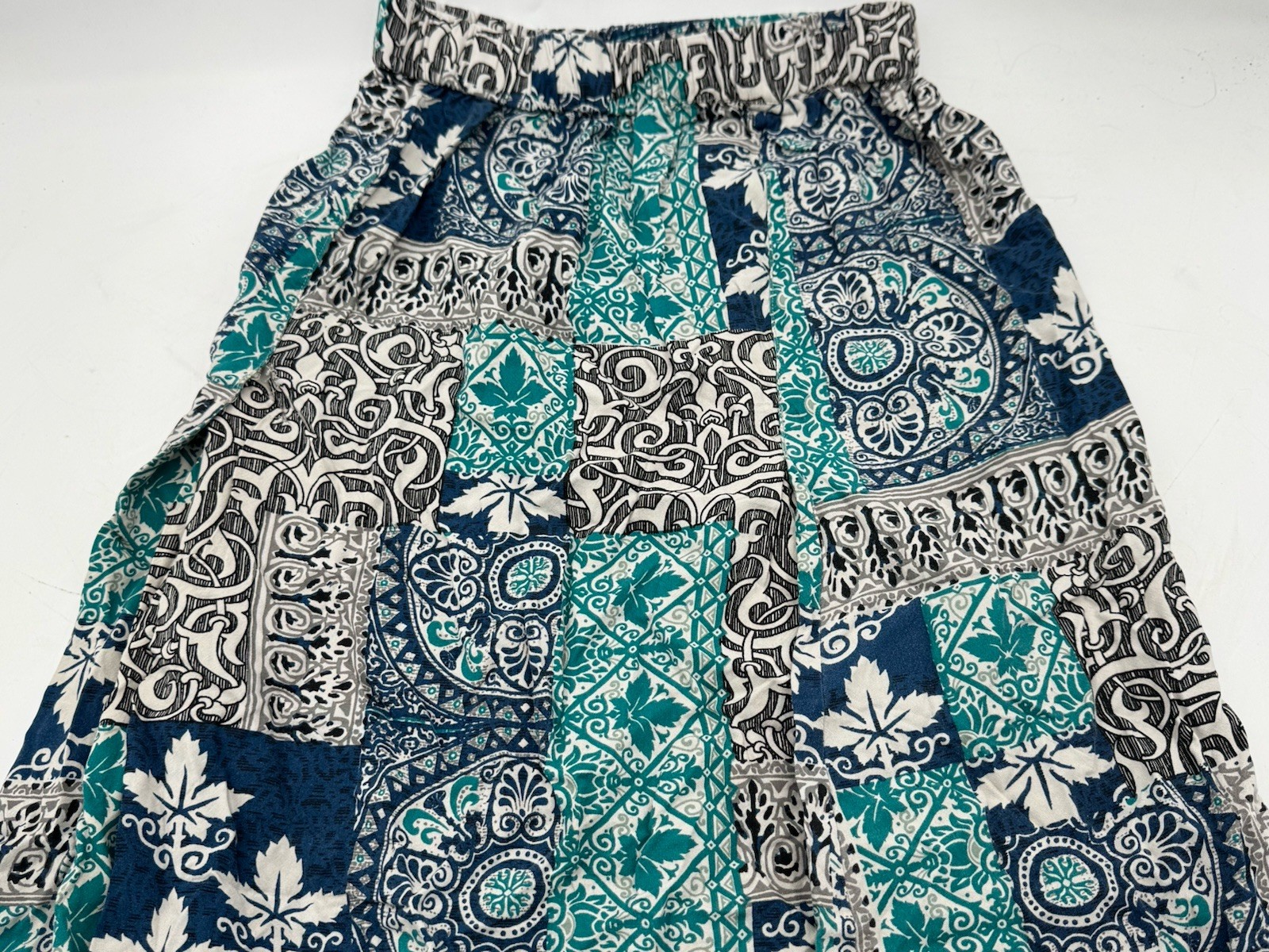 Earthbound Trading Co Patchwork Long Boho Skirt S… - image 3