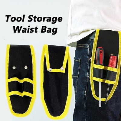 Multipurpose Work Belt Bag With 2 Compartments Tear Resistant Fabric For