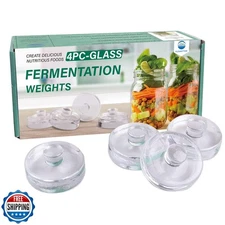 Eleganttime 4 Pack Easy Grip Handle Glass Fermentation Weights Gr