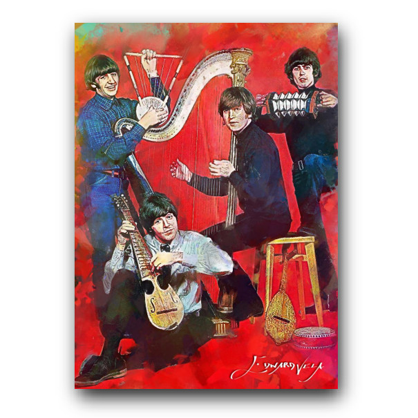 The Beatles #37 Art Card Limited 23/50 Edward Vela Signed (Music -)