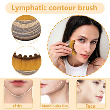 Lymphatic Contour Face Brush, Massage Brush, Soft Bristle Personal Care Brush