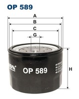 ÖLfilter Filtron OP 589 Nebenstromfiltration Anschraubfilter FüR Mazda Ford KIA