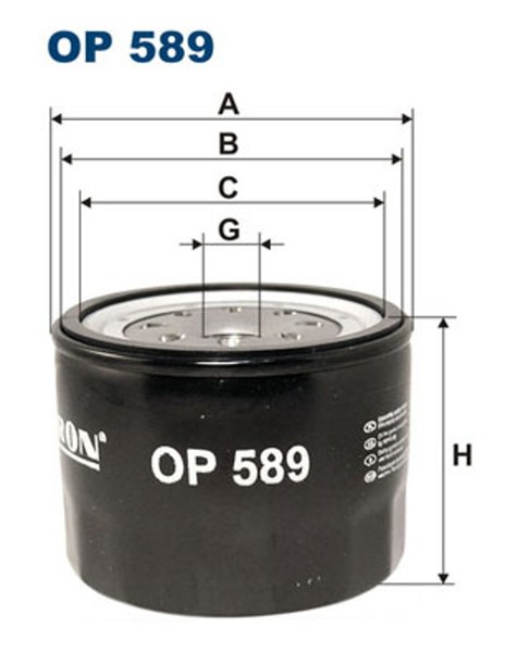 ÖLfilter Filtron OP 589 Nebenstromfiltration Anschraubfilter FüR Mazda Ford KIA-image