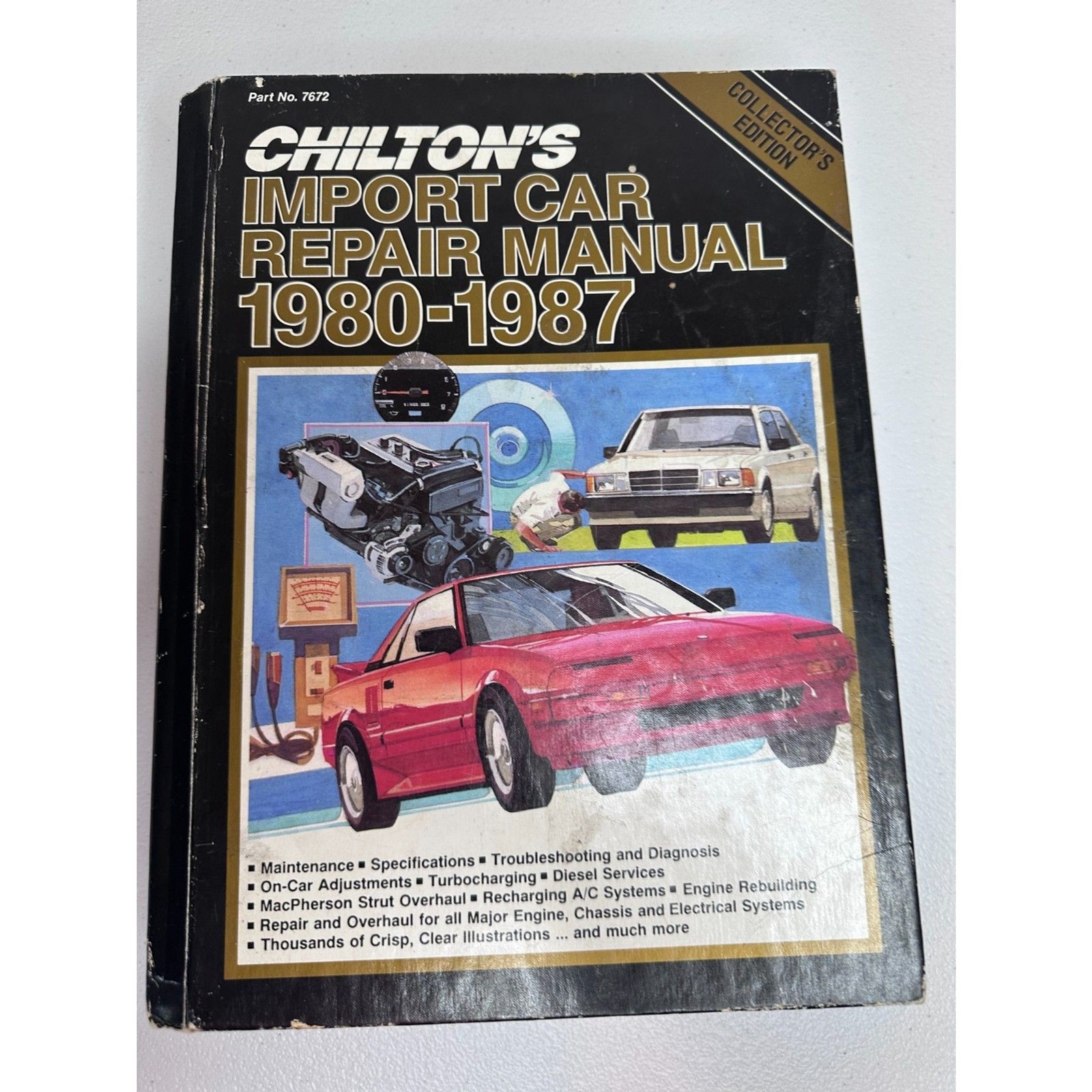 Chilton Import Car Repair Manual 1980-1987 Collector’s Edition Vintage Book