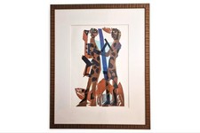 Holzschnitt von HAP Grieshaber, 1967, neu gerahmt