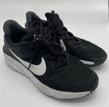 Nike Star Runner Black White Sneakers Kids Size 4Y