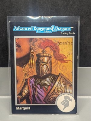 Marquis #337 Silver Adv Dungeons&Dragons 2nd Ed Card