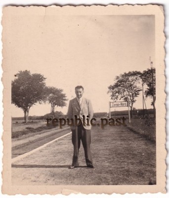 Photo Man at Station Zeven-Nord, Lower Saxony, 1930s (A17)