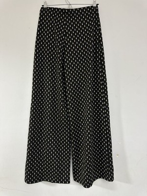 Max Studio Pintuck Wide Leg Trousers Pants Size S Full Length 27x31 Pull On NWT