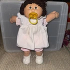 Vintage 1984  PMI CABBAGE PATCH KIDS Girl Brown Hair Brown