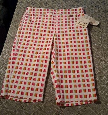 NWT-EP Pro Pull On-Stretch- Bermuda Golf/Tennis Shorts-Size 4-Front Pockets