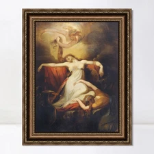 Framed Canvas Art Giclee Print Dido (1781) by Henry Fuseli Home Office Decor