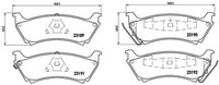 Brembo Bremsbelagsatz, Scheibenbremse P 50 040 FüR MERCEDES-BENZ