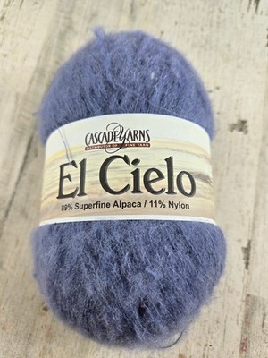 Cascade Yarns El Cielo Periwinkle 1 Skein Superfine Alpaca/Nylon 3.5 oz 579.6 Yd
