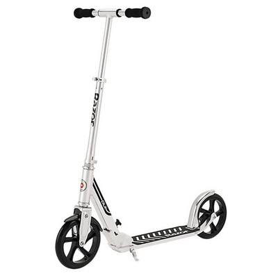 Razor ~ A5 DLX ~ Scooter - Chrome & Black ~  8+/220lbs ~ Anti-Rattle ~ 13013211