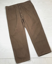 Vintage Dickies Carpenter Jeans 42x32 Brown Canvas Cotton Baggy Hip Hop Skater