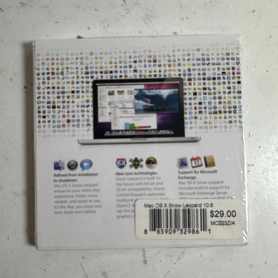 Apple Mac OS X V.10.6 Snow Leopard MC223Z/A Software Operating System Sealed - Image 2 of 4