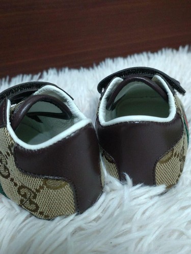 GUCCI Baby First Shoes GG Pattern Brown Size 17 / UK 1 / US 1.5 USED 202505M - Picture 5 of 13
