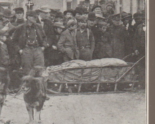 1905 LONG DISTANCE TRAVELER Dog Sled NOME ALASKA Washington DC USPS ELI SMITH #1 - Picture 2 of 3