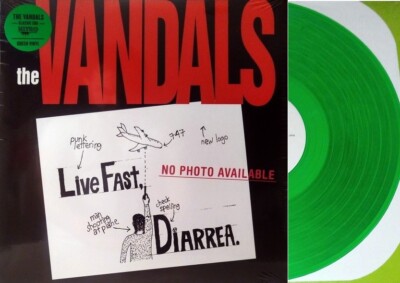 The Vandals Live Fast Diarrhea GREEN VINYL LP Record 1995 Punk Album NEW SEALED!