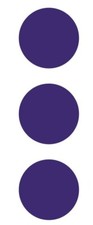 3" Purple Round Label Dots Stickers Color Coding Inventory 3 Inch Dot