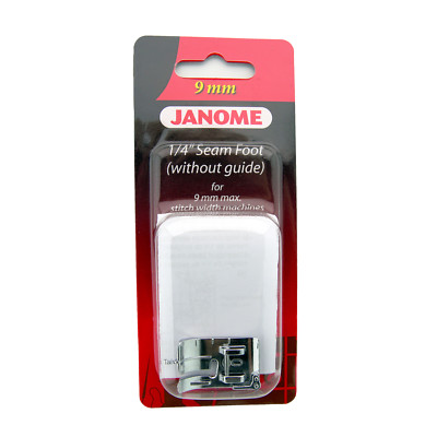 Janome 1/4'' Seam Foot (Without Guide) #202313001 For 9mm Model Sewing Machines