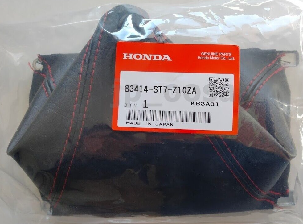 Honda Acura Genuine OEM 83414-ST7-Z10ZA Red Stitch Shift Boot