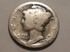 1917-P NICE WINGED MERCURY 90% SILVER DIME MINTAGE 55,230,000!