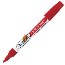 Thornton's Oil-Based Craft Art Paint Marker For Tire Tread Rubbers Medium  Red