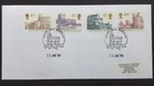 GB QEII 1998 High Value Castles Set on First Day Cover, Royal Mail Windsor SHS