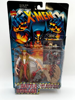 1996 Toybiz Marvel Comics X-Men Battle Brigade Lady Deathstrike Figure NIOB!