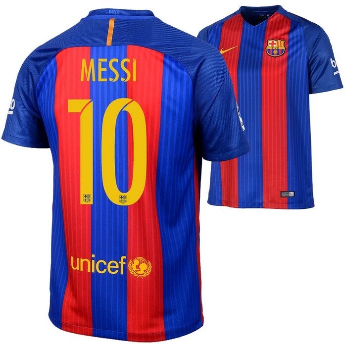 Details zu  Trikot Nike FC Barcelona 2016-2017 Home - Messi 10 I Heim Barca Sofortversand super Sonderpreis