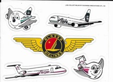 ALASKA Airlines & Horizon Air 5 Wings & Plane...