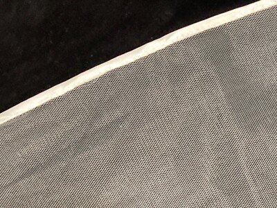 Elfenbein Hochzeitsschleier Satinkante handgenäht oben 75 cm unten 200cm Breite 276cm