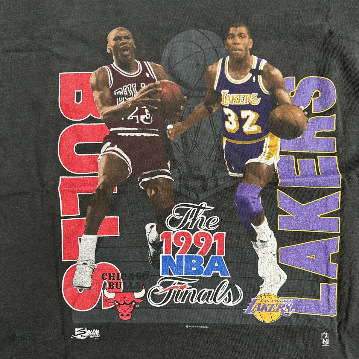 Vintage Salem 1991 NBA Finals Bulls Vs Lakers Shirt Size Vintage Salem 1991 NBA Finals Bulls Vs Lakers Shirt Size