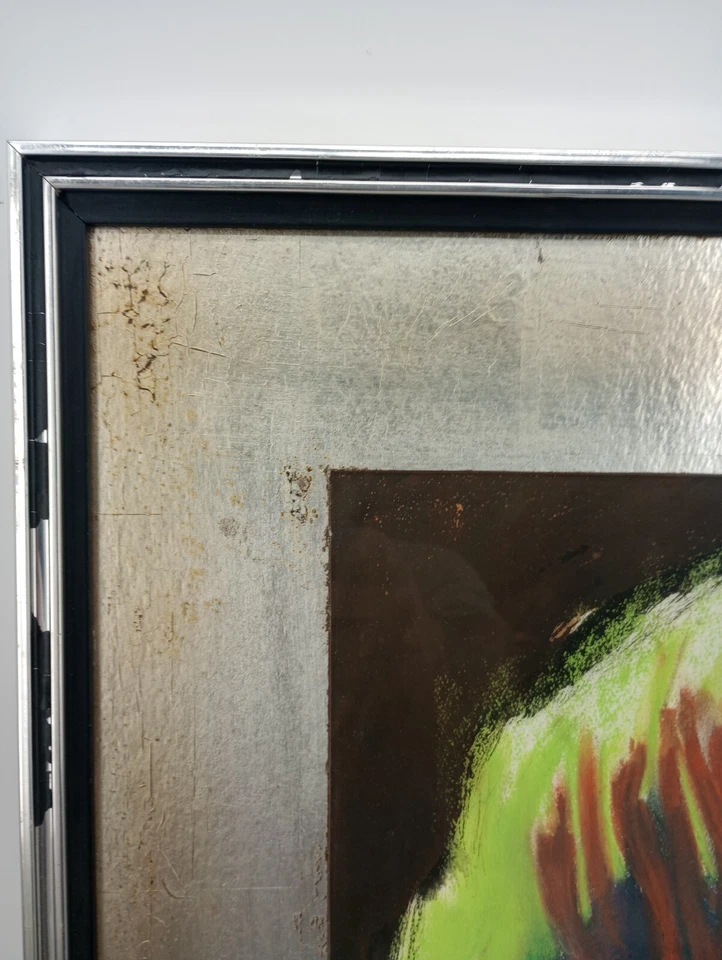 Pintura vintage "Aves" por la artista Kathryn Woodard Lazenby 23" X 25" Foto 2 de 4