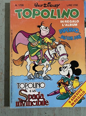 MICKEY MOUSE 1728 Mickey Mouse and the Invincible Sword Walt Disney Comics 1988