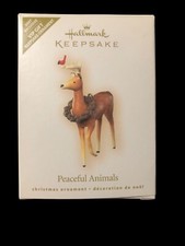 Hallmark Keepsake - 2007 PEACEFUL ANIMALS Deer with Cardinal Ornament