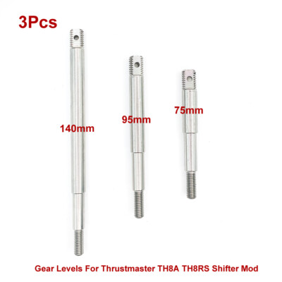 3Set Gear Levels For Thrustmaster TH8A TH8RS Shifter Mod Suits OEM Knob M9x1.25