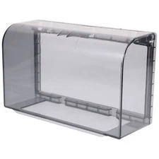 2-Gang Weatherproof Electrical Power Outlet Cover Large Black Outdoor Use Case